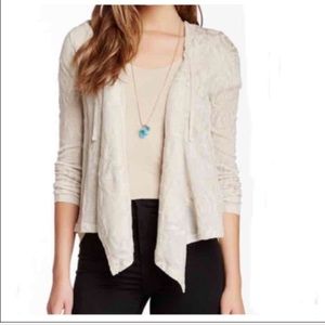 Wild Pearl Jr. Hooded Jacquard Cardigan